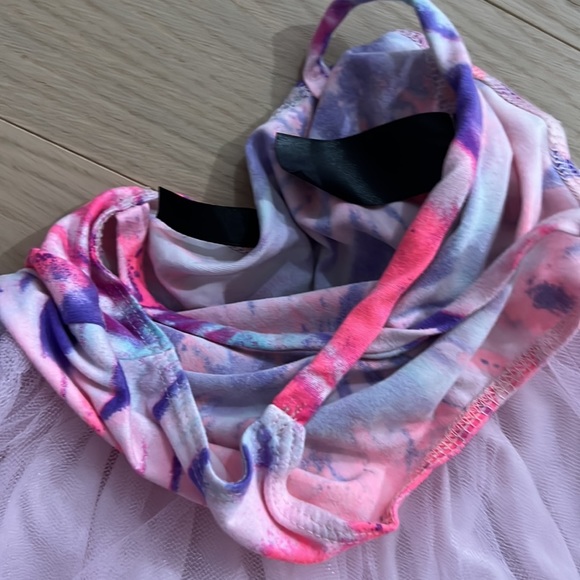 Pixie Lane Tie Dye Tulle Cross- Back Party Princess Dress 2/3 - Picture 8 of 8